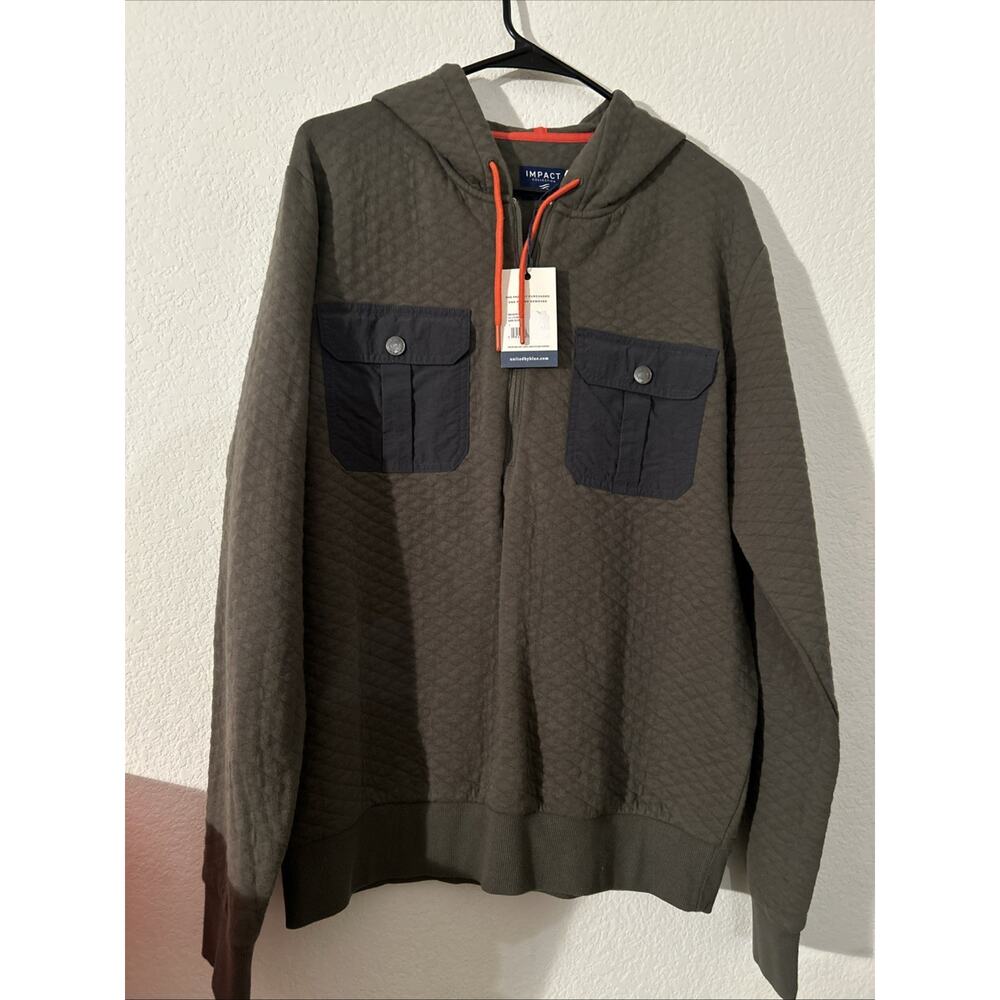 Men’s Large Green Sweater NWT Impact Collection